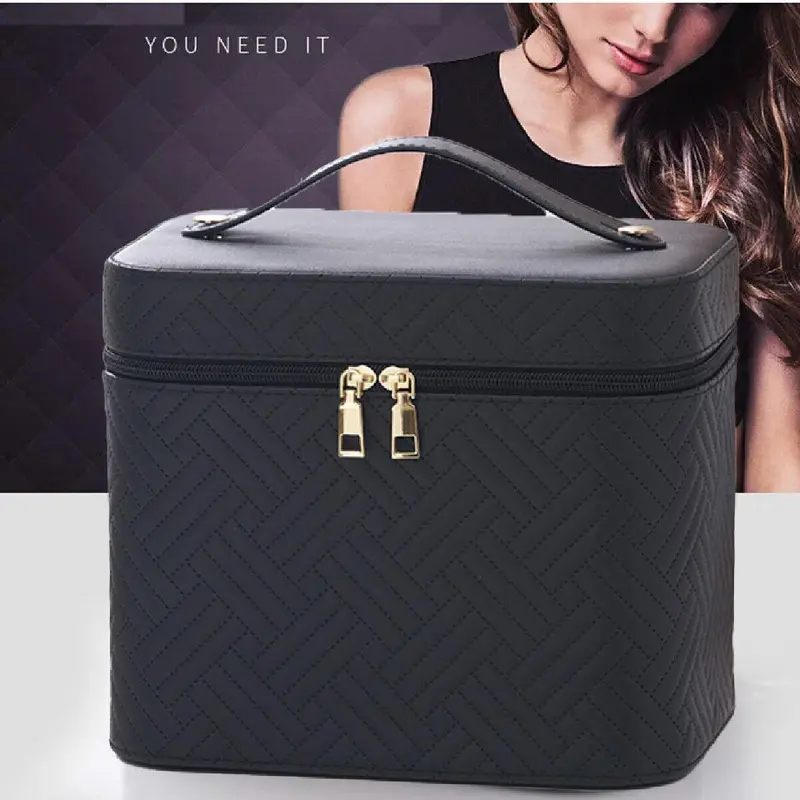Extra Large Vanity Case Beauty Box Make up Jewelry Cosmetic Nail Storage Box AU 4