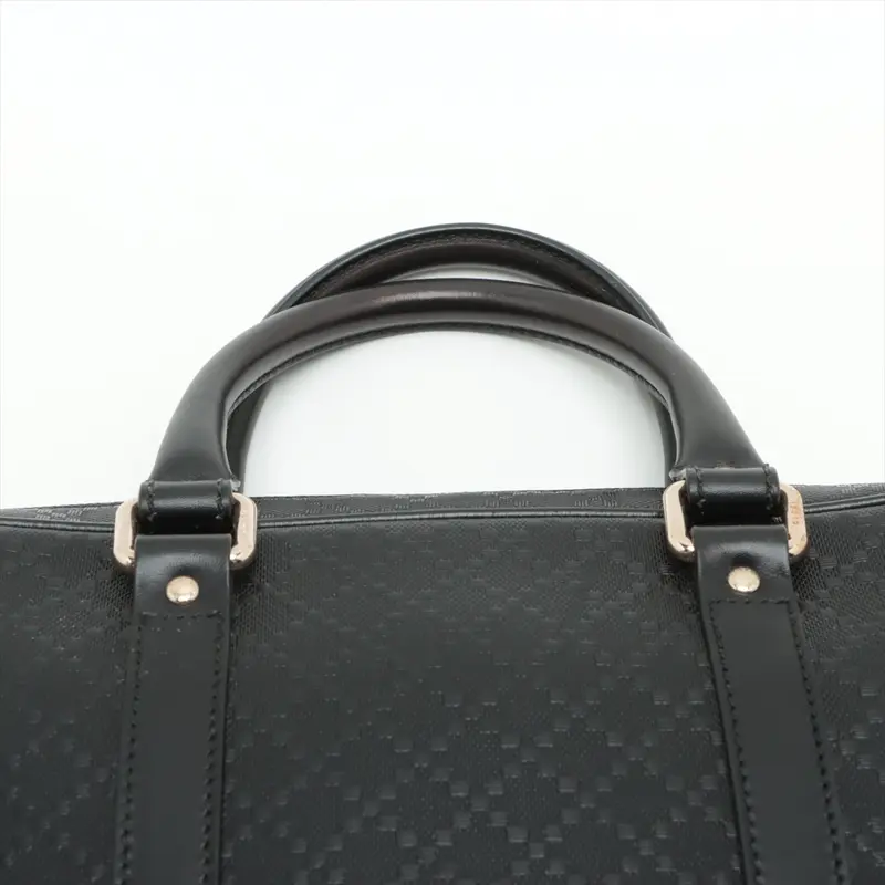 #978 - Gucci Diamante Black 2 Way Handbag Leather 344357 - Pre-owned 5