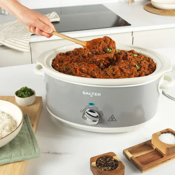 Salter Retro Slow Cooker | Multiple Sizes & Colours | Easy Home Cooking | Create or Batch Cook Winter Warming Recipes 3