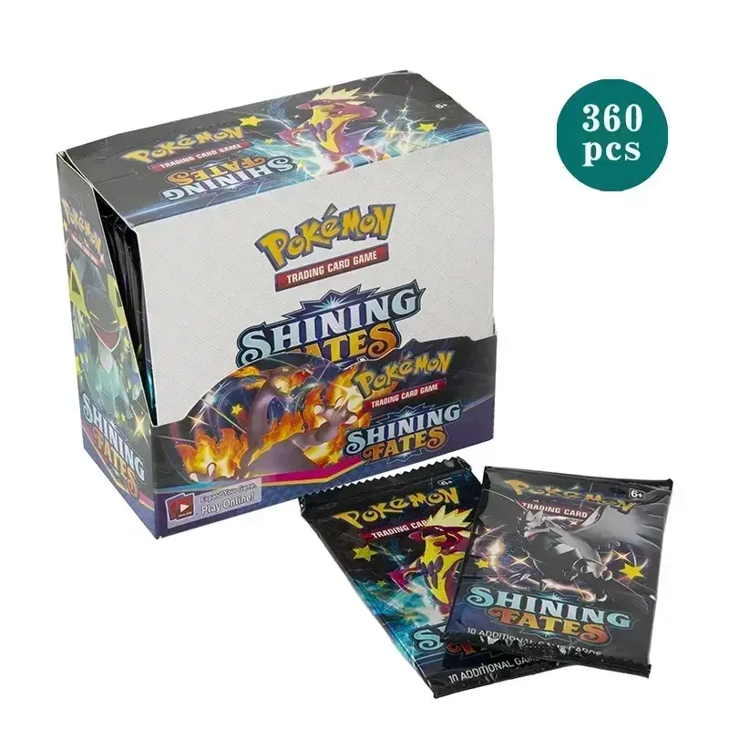 360Pcs Box Pokemon Card Shining Fates Style English Booster Battle Carte Trading Card Game Collection Cards Toys Kids Gifts 1