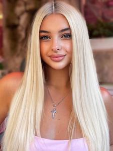 20pcs Premiun Tape in Human Hair, 16-24 Inch Platinum Blonde Color Hair Extensions, Silky Straight Human Hair Seamless Skin Weft Tape in Hair Extensions for Women, Daily Party