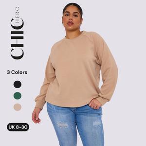 Chichero Premium Everyday Comfort Brushed Jersey Classic Crewneck Casual Set tops black  friday  sale