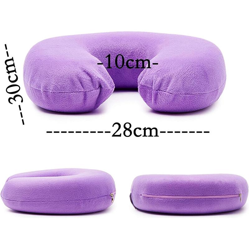 Neck pillow ,Memory Foam U Shape Travel Neck Pillow Soft Velour Cover for Head Support, Stress Relief,Airplane, Car, Home 6