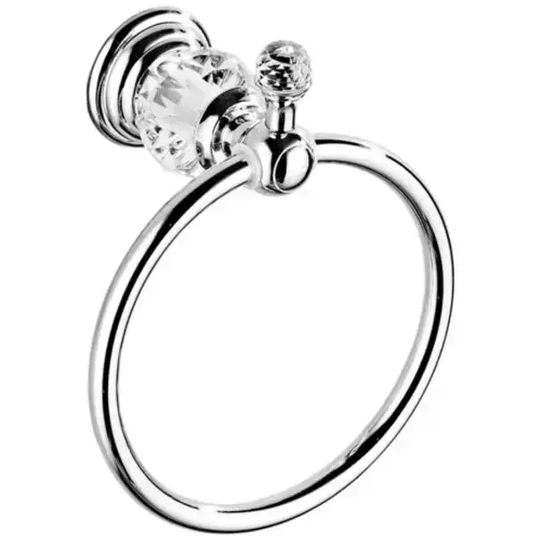 Bathroom Crystal Hand Towel Ring Only Bathroom Accessories Wall Mounted