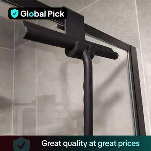 Solid Color Window Cleaning Squeegee, 1 Count Multifunctional Silicone Glass Scraper, Cleaning Bundles, Window Cleaning Brush, Window Cleaning Kit, Household Cleaning Tool, Minimalist Scrubbing Stick, Bathroom Cleaning Tool, Home Cleaning Tool