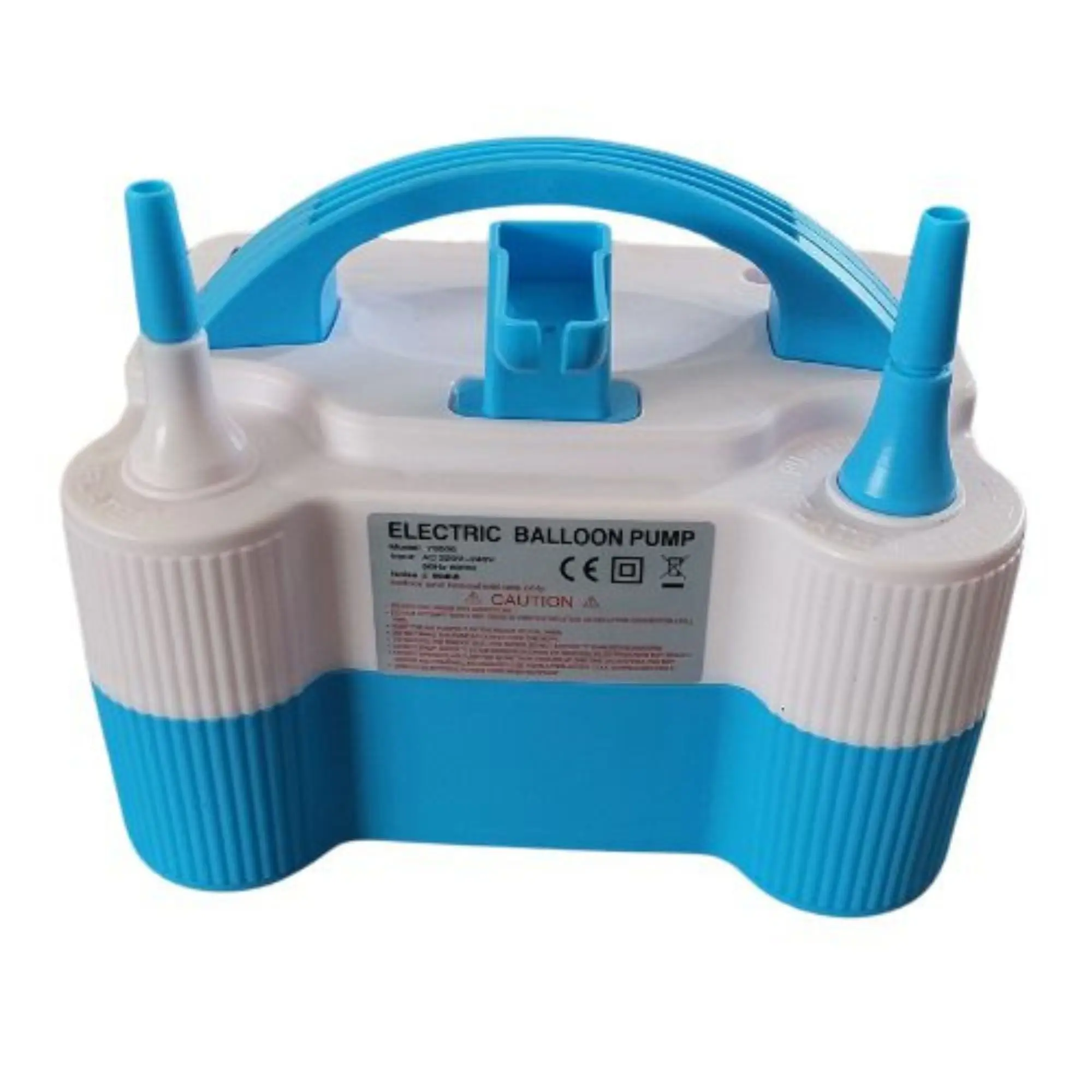 Inflate Decorate balloons pump machine with balloon knot tool attached