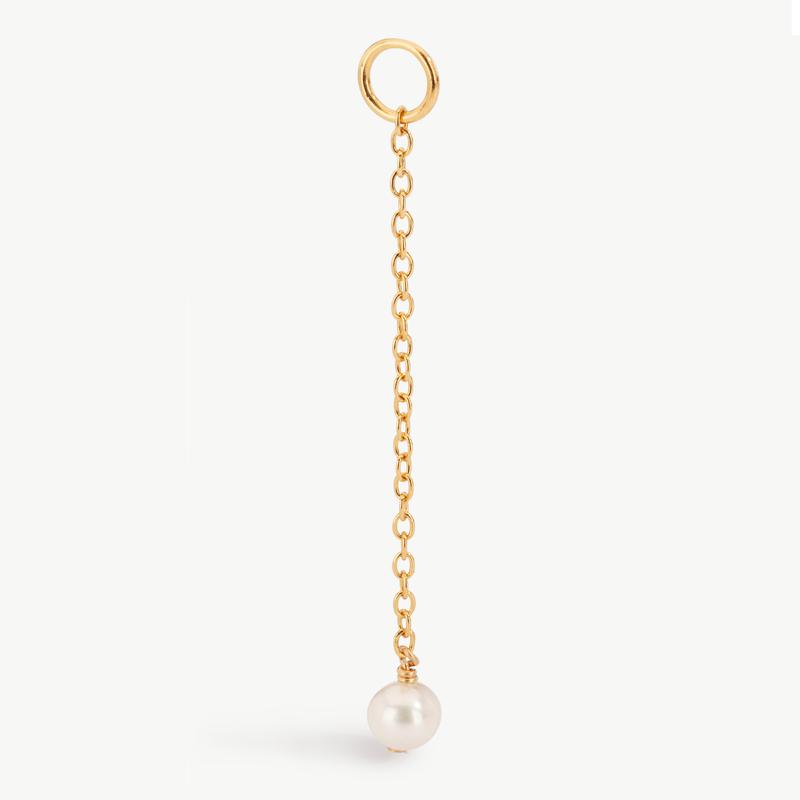 Long Pearl Drop Add-On Earring Charm (Single) 0