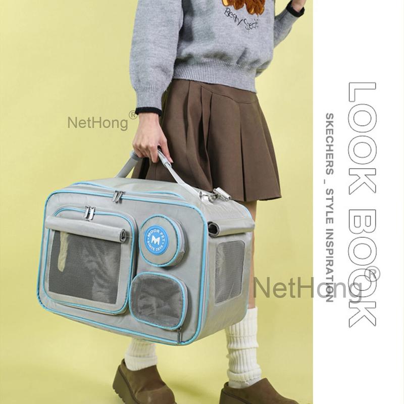 Dog Cat Pet Travel Bag Carrier Breathable Transparent Backpack cat  carrier 7