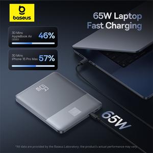 【Free Gift】Baseus Blade 2 Laptop Power Bank 65W 12000mAh