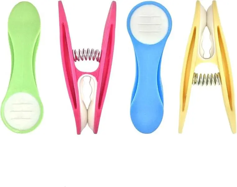 Clothes Pegs, 20 Pack Smart Design Clothes Pegs for Washing Line, Durable Plastic & Rust Resistant Soft Grip Clothes Peg, Non Slip Laundry Washing Clothes Clips for Home, Multicolour