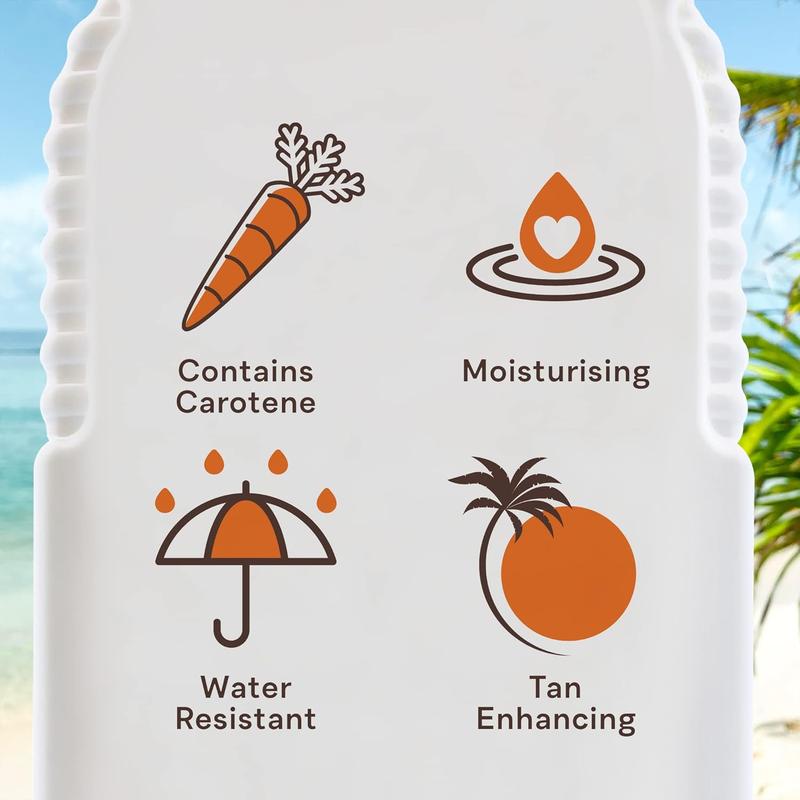 Malibu Sun SPF 2 Bronzing Fast Tanning Body Butter with Beta Carotene, Water Resistant, Tropical Coconut Fragrance, 300ml Moisturize Moisturizer 4