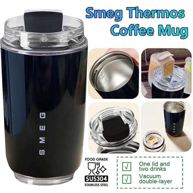 Puraville Insulated Tumblers with Lid, 240ml Travel Coffee Mug Stainless Steel Vacuum Cup, Leak Proof Reusable Double Walled Coffee Tumbler for Iced and Hot Drinks, Cream 5