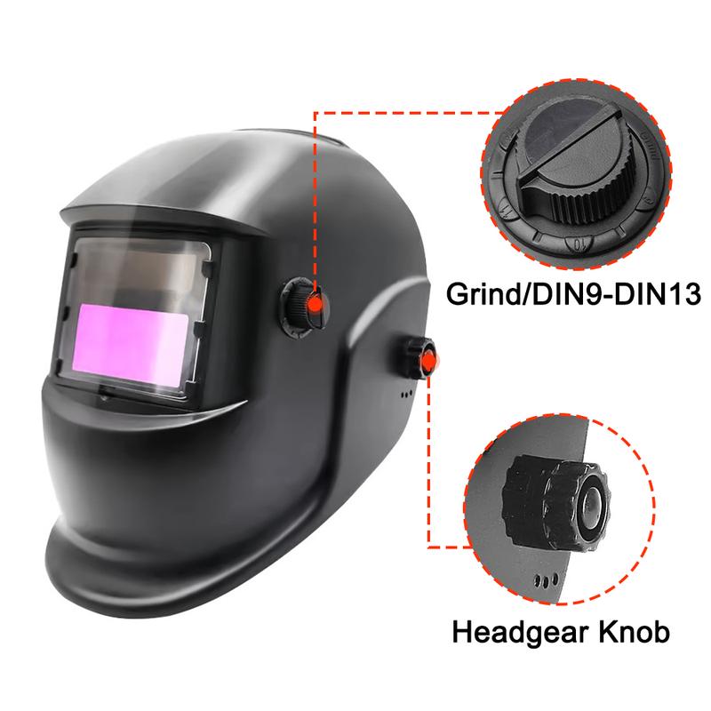 Auto Darkening Welding Mask Helmet Solar Powered Welders ARC TIG MIG Grinding UK 2