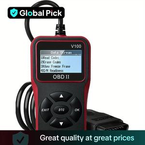 OBD2 Scanner Automotive Diagnose Tools, Engine Fault Code Reader, Vehicle Scan Tool for OBD II Protocol Cars Since 1996, Automotive Alternator Tester, Car Scanner Fixed Diagnostic Tool, Car Accessory, Digital Automotive Tester