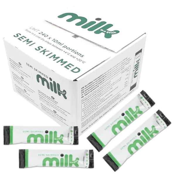 Lakeland Semi Skimmed Milk Sticks 240 x 10ml Single Servings 0