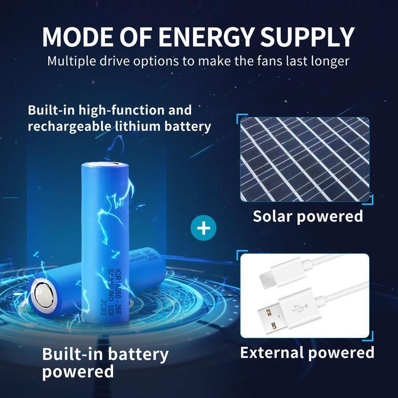Father's Day Gift Swimming Cap Men's Outdoor Wide Brim Sun Hat with Solar Fan Wide Brim Solar Fan Outdoor Fishing Hat Solar USB Charging Desktop Sun Hat 5