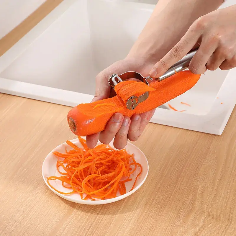 High Quality Stainless Steel Potato Cucumber Carrot Grater Julienne Peeler Vegetables Fruit Peeler Vegetable Slicer Kitchen 5