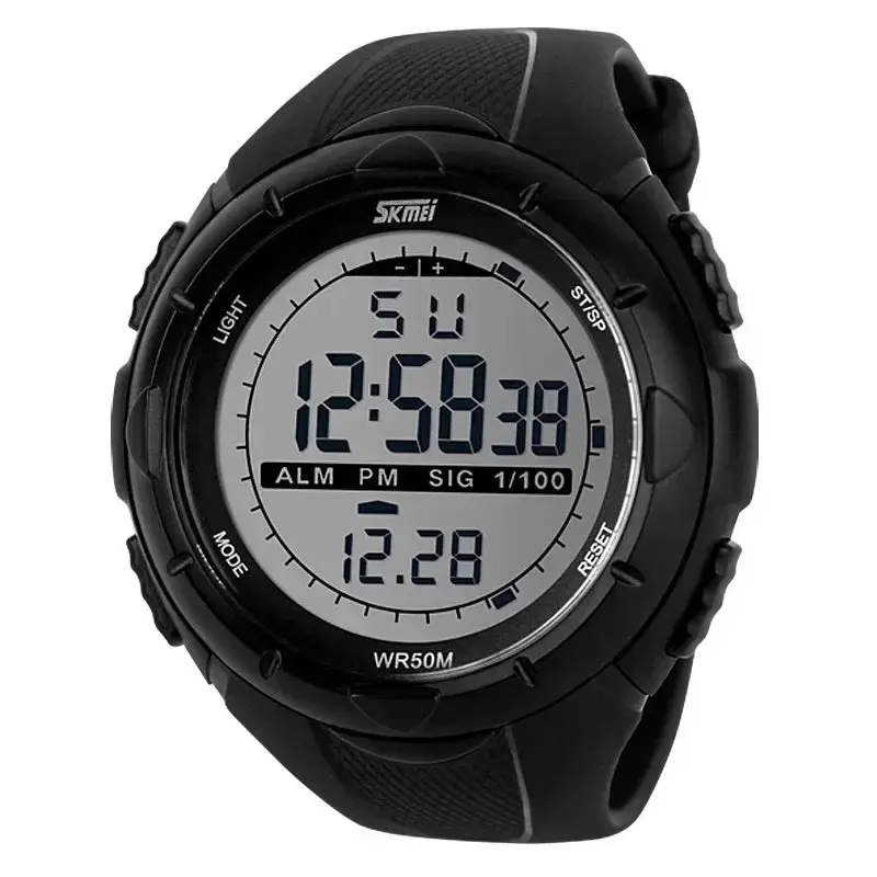 Men’s Digital Military Sports Watch – Waterproof, Shock-Resistant Outdoor Wristwatch with Alarm & Backlight 1