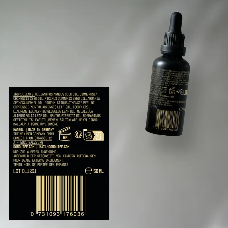 Product Introduction of Haar Serum Wachstum und Pflege - PREMIUM Rosmarin+ Haaröl – Bio-zertifiziert, vegan – für gesunden Haar Wuchs mit Jojoba, Argan, Rosmarin & Minze +VITAMIN E – Kopfhautpflege für Frauen & Männer – Made in Germany – 50 ml - DON QUIFF 18