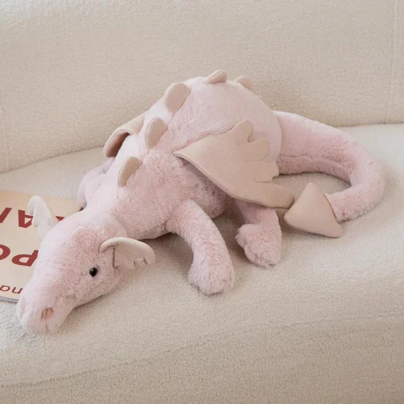 New Dragon Plush Toys Stuffed Dinosaur Flying Wings White Pink Green Blue Dragons PLushies Dolls Birthday Gift 8