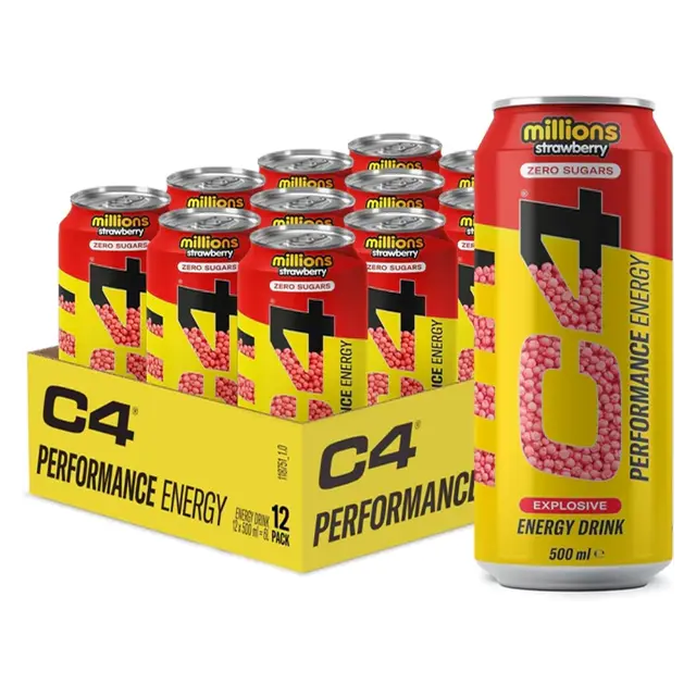 C4 Sugar Free Performance Energy 12 Pack | 48 Cans for £24 Deal ADD 4 TO CART! Limeade, Bombsicle, Millions C4 Drink Beverage 1