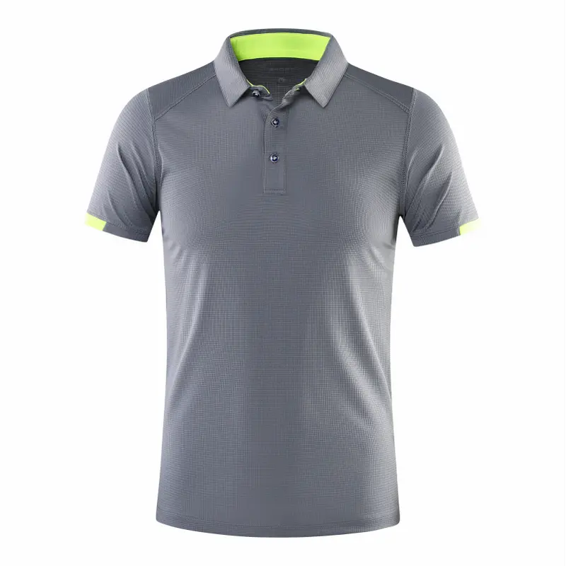 Casual Sports Quick-drying Lapel Short-sleeved POLO Shirt Cycling Suit Fitness Suit For Men Menswear Polyester 7