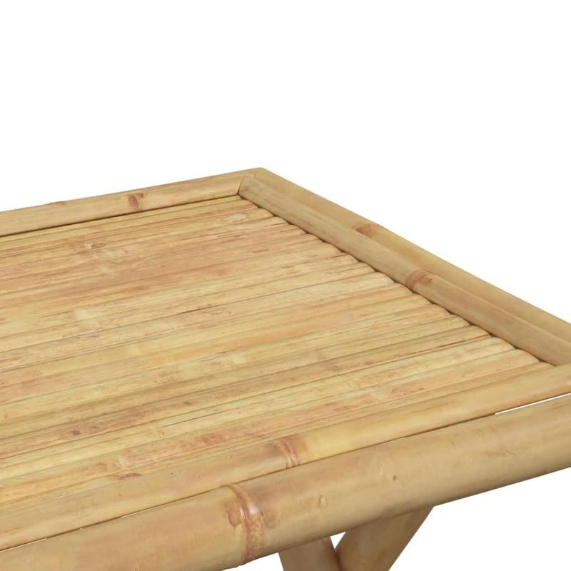 Product Introduction of Portable Folding Bamboo Garden Table, 45x45x45 cm, Space-Saving Outdoor Furniture 10