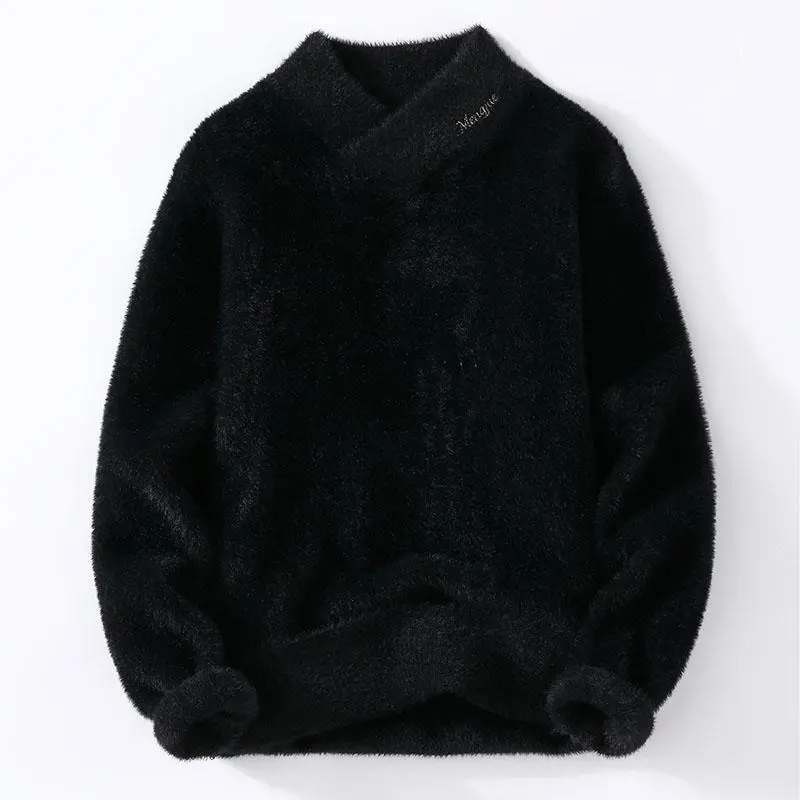 Sweaters men 2025 winter korean style mens warm sweater V-neck men sweaters autumn Men's wool pullovers men full size M-XXXL 4