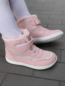 Girl's Solid Color Fluffy Lined Snow Boots, 2024 New Style Cute Warm Waterproof Thick Sole Boots for Winter, Kids Shoes for Indoor and Outdoor Wear