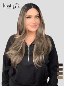 【sophiarene Selected】24 Inch Long Hair Straight Layered Wigs for Women, Gorgeous Fluffy Wigs without Bangs, Natural Looking Wigs, Synthetic Lace Front Wigs for Party, Daily Use