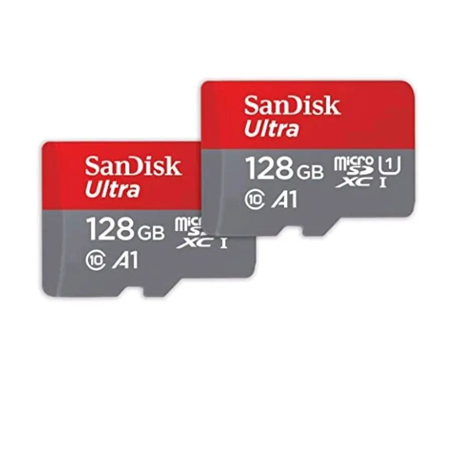 SanDisk 128GB Ultra microSDXC card + SD adapter, Memory card Full HD, up to 140 MB/s, For smartphones and Tablets, with A1 App Performance, UHS-I, Class 10, U1