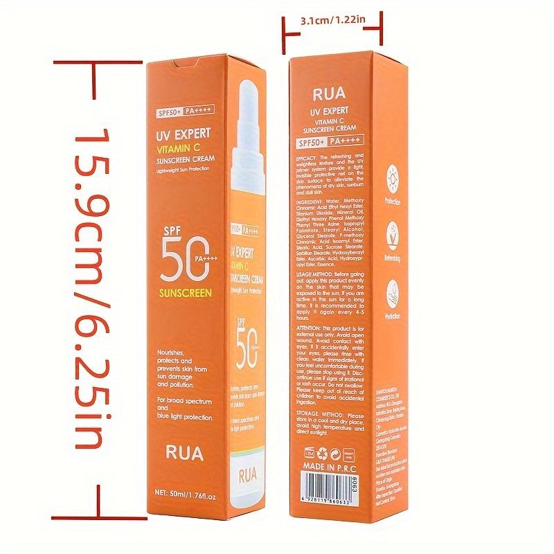 Vitamin C Sunscreen for Face and Body, Non-Greasy, Sweat- & Water-Resistant, Ideal for Outdoor Activities on Sunny Days Comfort Cosmetic 4