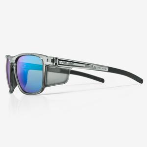 RILEY Navigator X Smoked Frame Side Shield Sunglasses with Green Mirror Revo Lens - Anti Glare, Anti Scratch, Made for Outdoor Work and Tasks