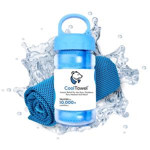 CoolTowel Bottle - Cold Sweat Towel You Can Use Anywhere, Anytime! Reusable Soft Absorbent Cooling Portable