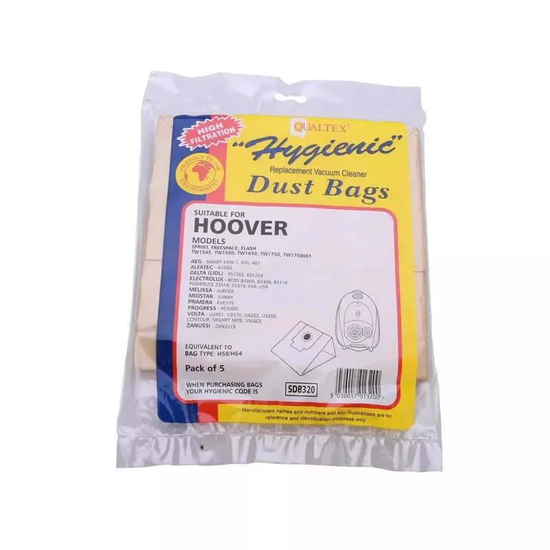 For Hoover All Sprint & Freespace Models Vacuum Cleaner Bags 5 Pack H58 / H63 6