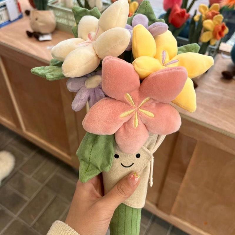 Original Jlcat Fun Bouquet Holding Flower Doll Doll Girl Gift Valentine'S Day Wedding Holding Flower Plush Toy 2