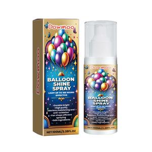 100ML Balloon Shine Spray, Long-Lasting Glossy Finish, Balloon Surface Brightening, Party Decoration Supplies for Birthdays Weddings Festivals