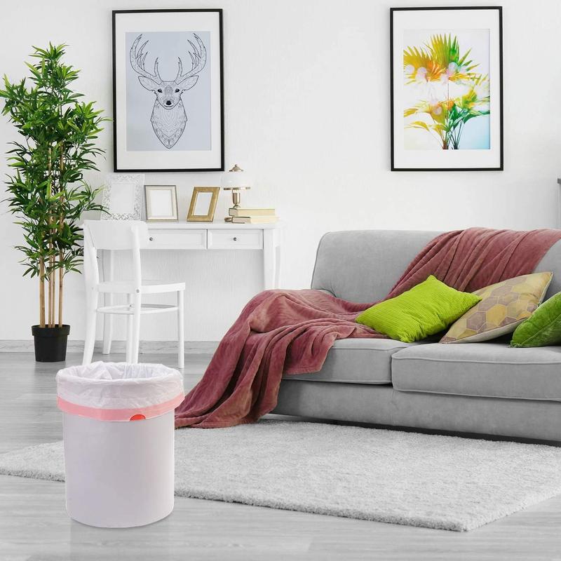 3 Rolls 15L Bin Bags Bin Liners Drawstring Rubbish Bags , Small Bin Bags Degradable Trash Bags Unscented Indoor Garbage Bags for Bedroom Kitchen Office (45x50cm, 15L) Cleaning 5
