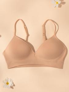 2-pack Solid color sporty design Gathering anti-sagging supportive bra Underwired breasted seamless bra Stylish tips Suitable for sports yoga types Comfortable and soft back TikTok Store Autumn exclusive offer