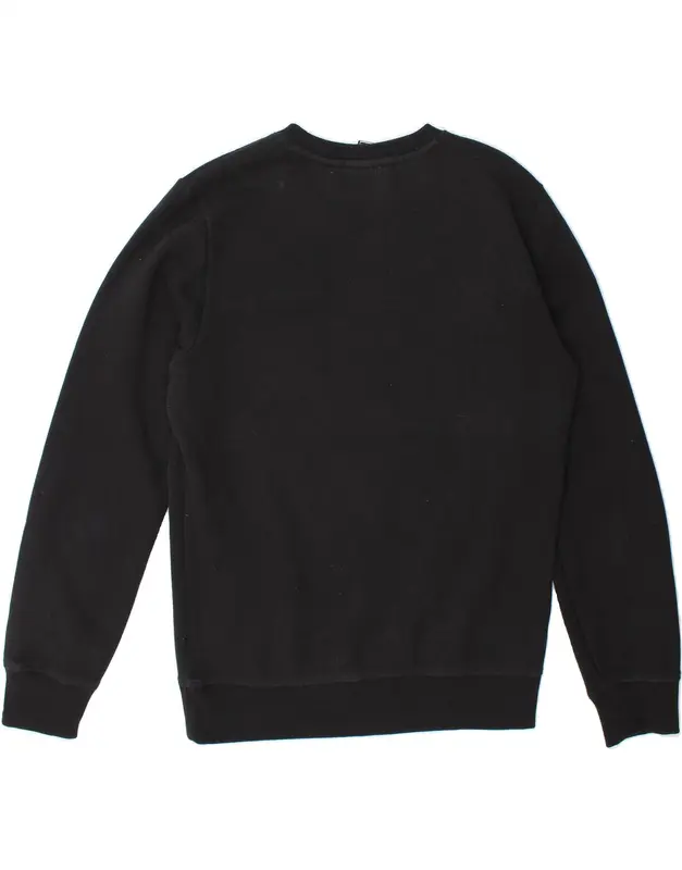 Pre-Owned Vintage SUPERDRY Mens Sweatshirt Jumper Medium Black Cotton 2