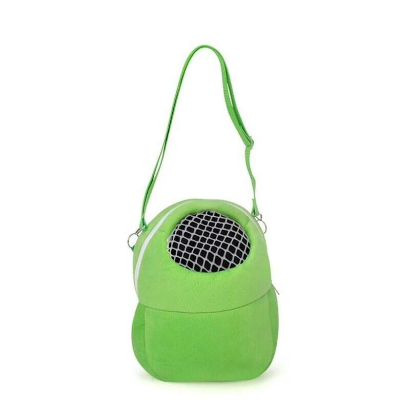 Hamster Travel Carrier Bag Chinchilla Guinea Pig Bunny Breathable Carrier Cage Warm Soft Travel Walking Small Animal Carrier 7