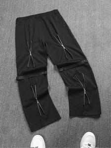 Men's Solid Color Zipper Decor Pants, Regular Fit Casual Comfy Pocket Trousers for Daily Wear, Fashion Men's Bottoms for All Seasons