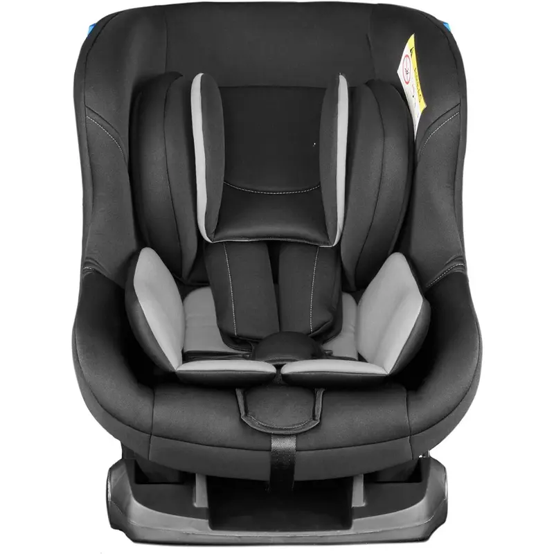 Fitzroy Group 0+1 Car Seat 0-18KG, Birth - 4 Years, 5 Point Harness, 4 Position Recline, Rear Facing from Birth to 13kg/ Forward Facing from 9kg to 18kg, Deep Padding - Black/Grey 2