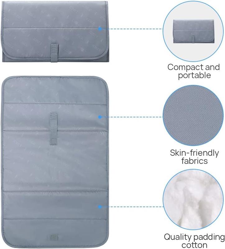 Foldable Travel Changing Mat Portable Baby Change Mat, Grey 1