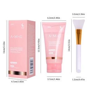 Custom Logo Nourishing Firming Tear Off Facial Mask Cleansing Moisturizing Anti Aging Wrinkle Collagen Night Wrapping Face Mask