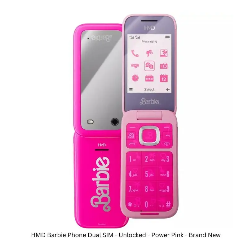HMD Barbie Phone Dual SIM - Unlocked - Power Pink - Brand New 2