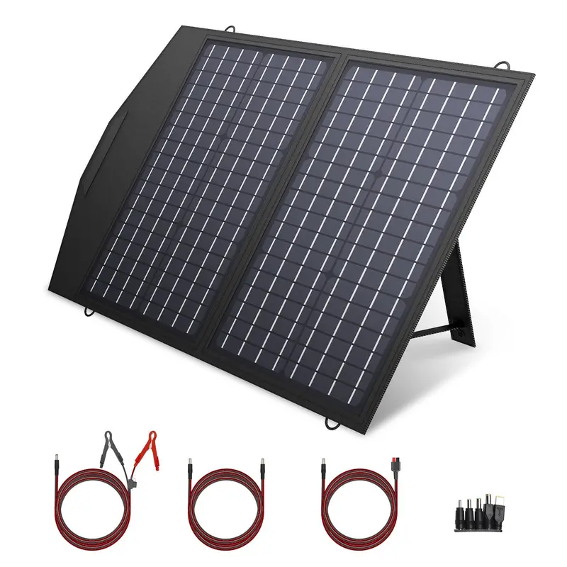 ALLPOWERS 18V Foldable Solar Panel,  60/100/140/200W Mobile Solar Charger for Power Supply, Laptop, Solar Generator, Fishing 8