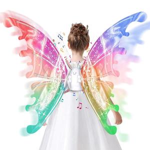 LED Lights Up Butterfly Wings, 1 Count Battery Powered Colorful Glowing Butterfly Wings Lights, Novelty Lighting for Party, Festival & Holiday (Batteries Not Included), Gifts For Teen Girls, Party Decoration Supplies