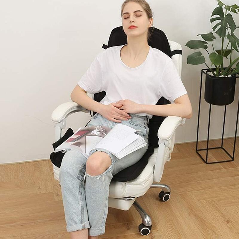 8 Modes Massage Cushion Full Back Car Chair-Seat Pad Mat Neck Heat Massager UK 7