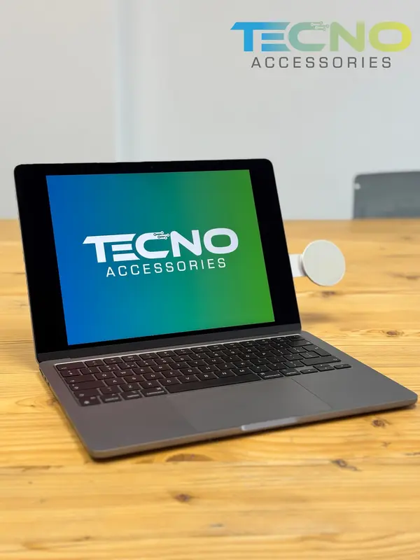 TECNO Magnetic Laptop Phone Holder, Side Mount Adjustable Laptop Stand, Foldable Arm With Magnetic Grip, Lightweight Aluminum Design - Ideal For Remote and Hybrid Workers, Students & Creators - Smartphone, Cellphone 6